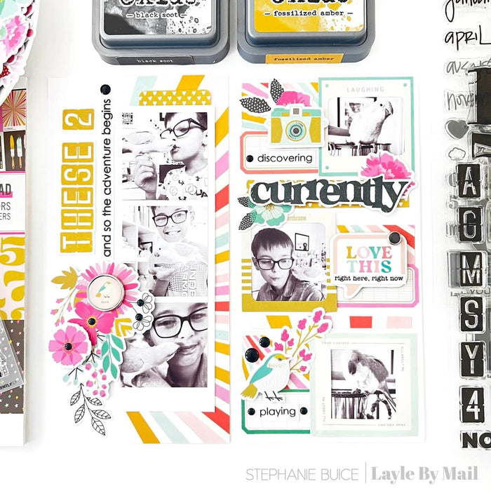 Now Boarding Alpha 4x6 Stamp Set