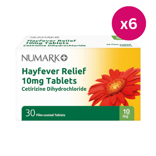 Numark Allergy Relief Cetirizine 10mg Film-Coated 180 Tablets