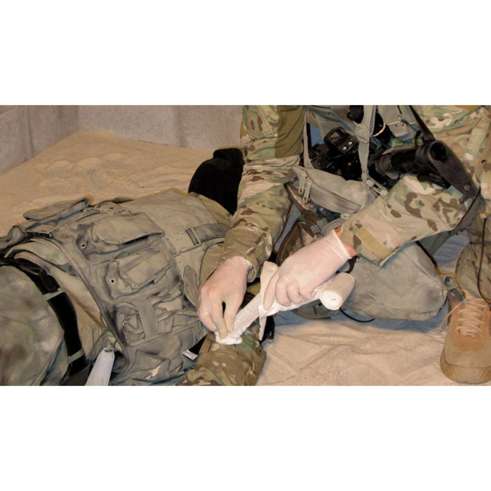 OLAES Modular Bandage in use by TacMed Solutions
