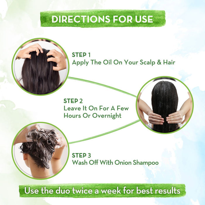 Onion Hair Fall Control Combo -  650 ml + 400 ml