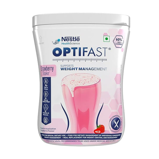 Optifast Weight Management Shake | Strawberry Flavour | Scientifically Designed Weight Loss Diet | Meal Replacement Shake for Weight Loss | 400g Jar