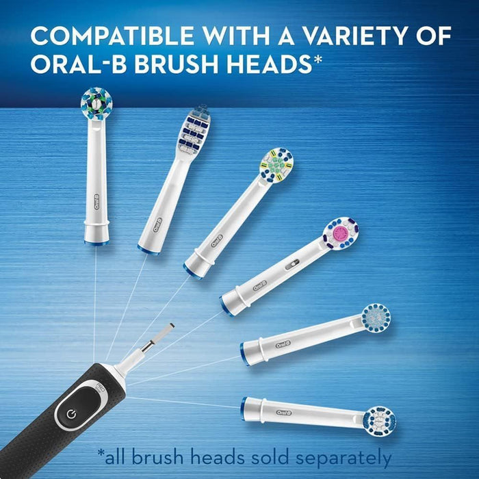 Oral-B D100 Electric Toothbrush - Black & Pink, 1+1 Free Bundle - Makkah Pharmacy