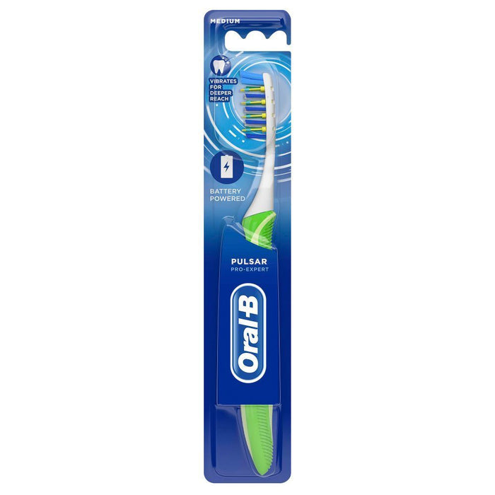 Oral-B Pro-Expert Pulsar Battery Powered Medium Toothbrush, 1 Piece - Makkah Pharmacy
