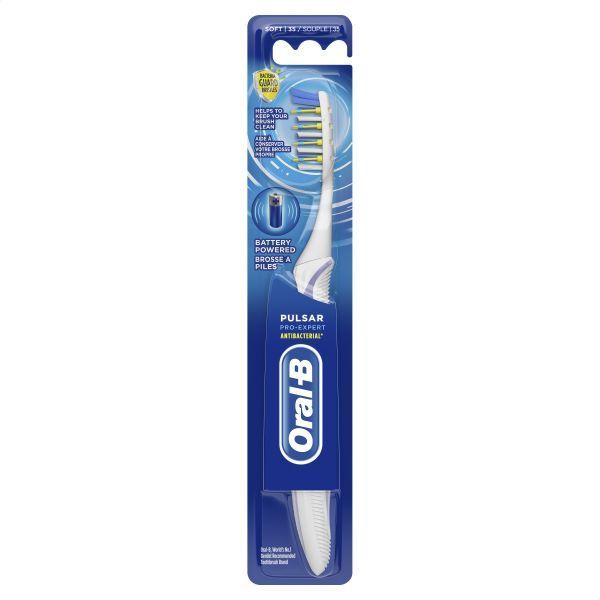 Oral-B Pro-Expert Pulsar Battery Powered Medium Toothbrush, 1 Piece - Makkah Pharmacy