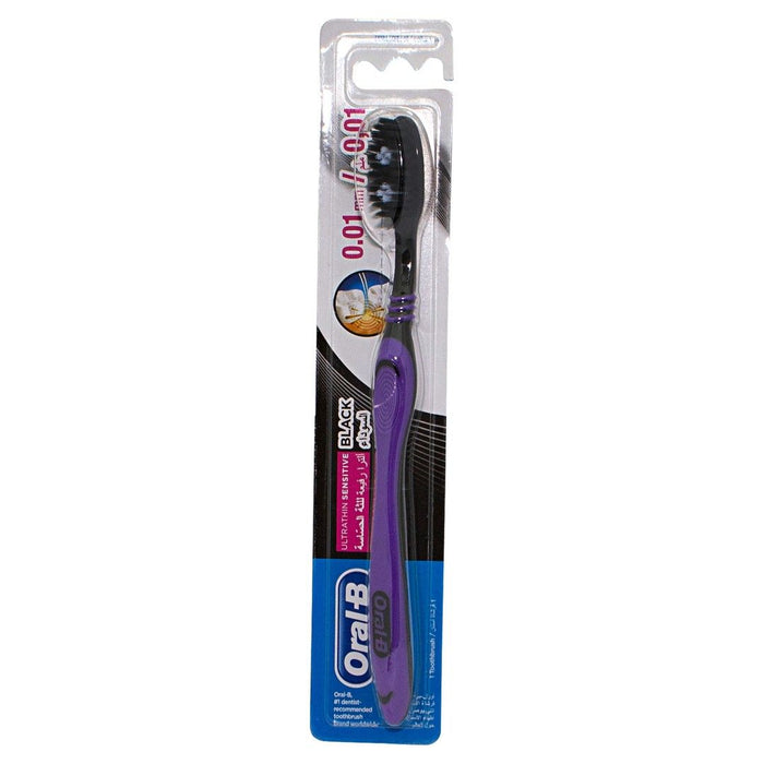 Oral-B Ultrathin Sensitive Black & Purple 0.01mm Extra Soft Toothbrush, 1 Piece - Makkah Pharmacy