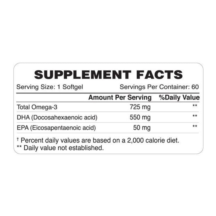 Organic Earth Prenatal DHA for Pregnancy and Lactation Support - 60 Softgels Organic Earth