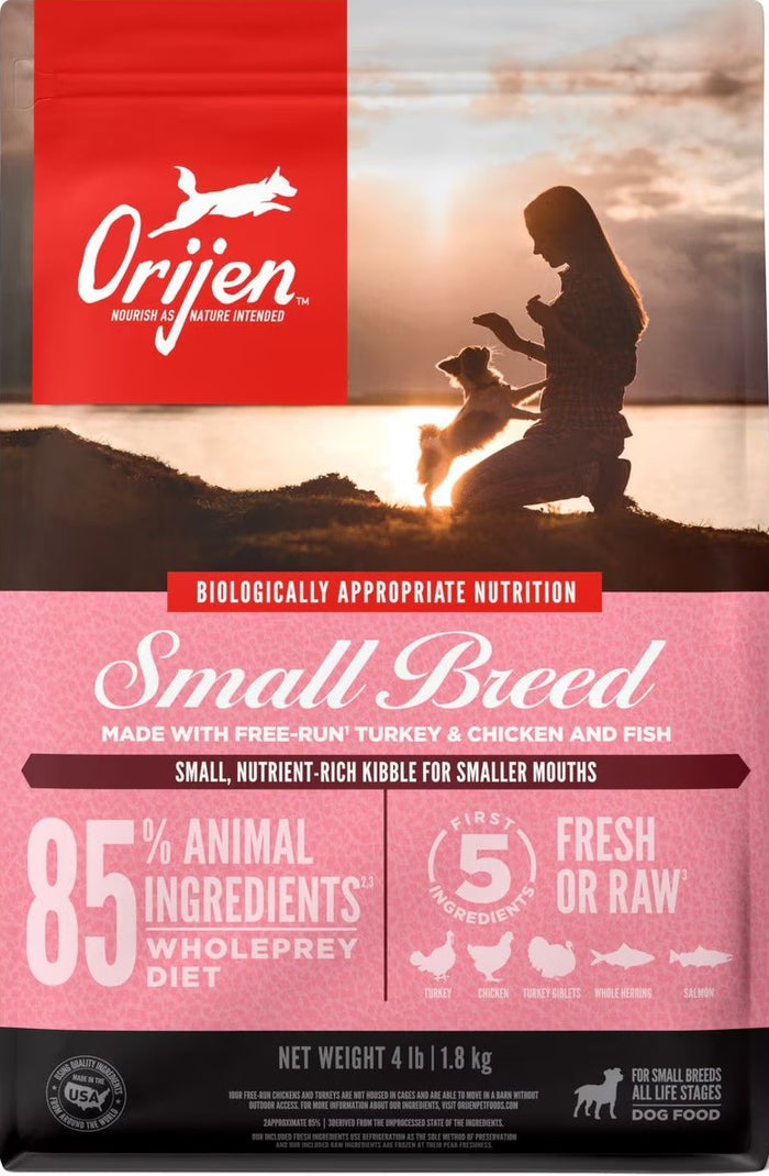 ORIJEN Small Breed Grain-Free Dry Dog Food 4 lbs.