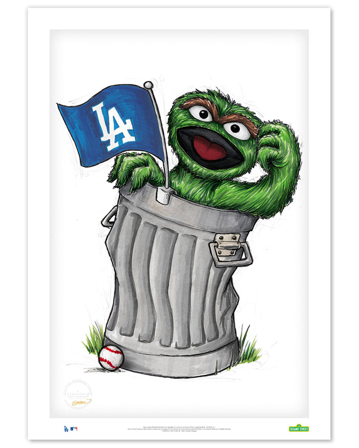 Oscar Rep Your Colours x MLB Dodgers Limited Edition Art Print