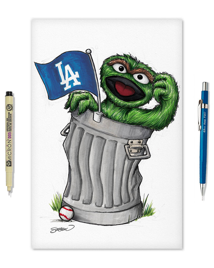 Oscar Rep Your Colours x MLB Dodgers Limited Edition Art Print
