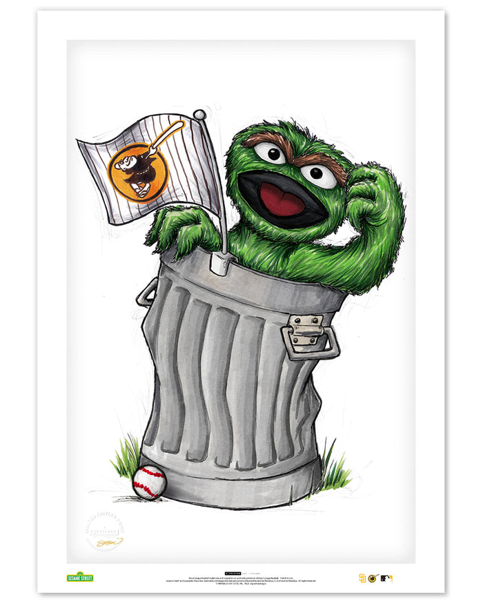 Oscar Rep Your Colours x MLB Padres Limited Edition Art Print