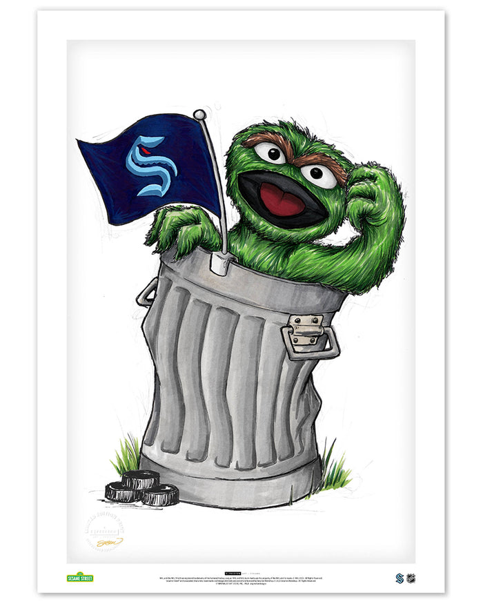 Oscar Rep Your Colours x NHL Kraken Limited Edition Art Print