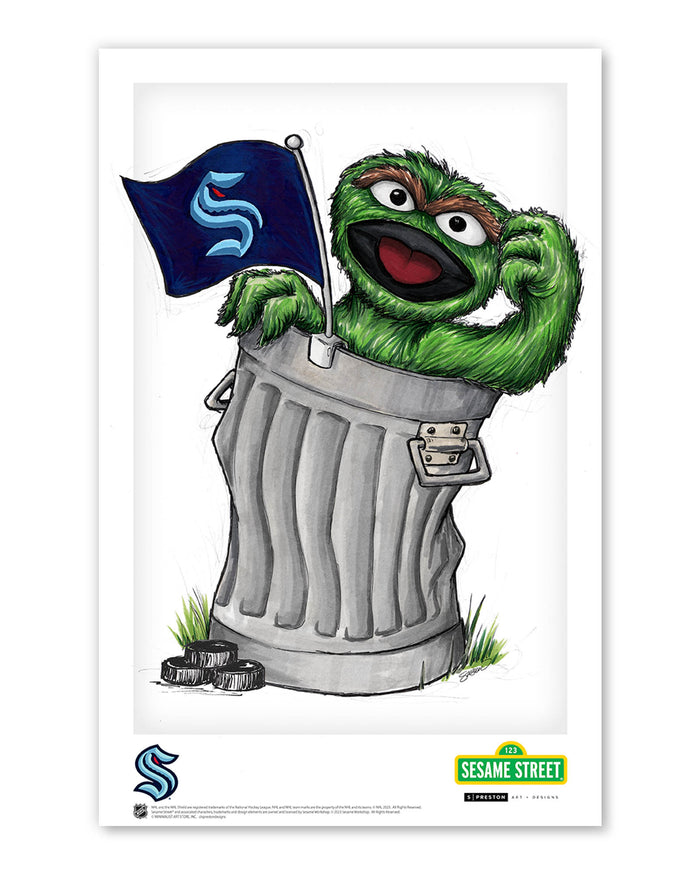 Oscar Rep Your Colours x NHL Kraken Limited Edition Art Print