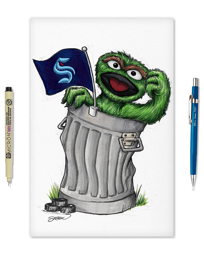 Oscar Rep Your Colours x NHL Kraken Limited Edition Art Print