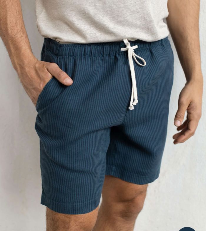 Overdye Dusk Linen Bo Shorts