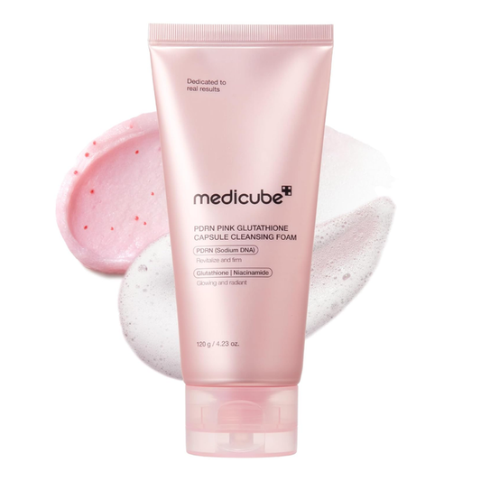 Medicube PDRN Pink Glutathione Capsule Cleansing Foam Nudie Glow Australia