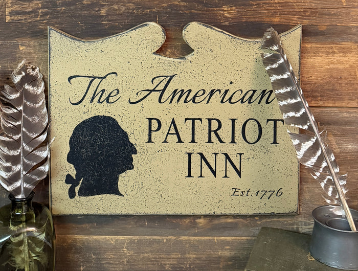 PEN-85 "The American Patriot Inn" Wood Sign