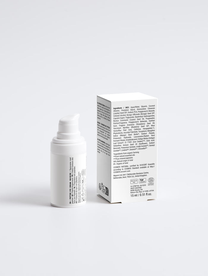 Peptide Age-Defying Eye Cream 15ml | Hydrating Eye Cream with Peptides, Vitamin C & Vitamin E