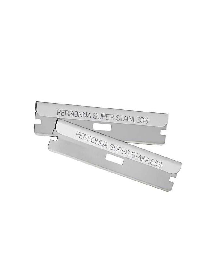 Personna Super Stainless Steel single-edge razor blades with engraved branding for Dovo Shavette