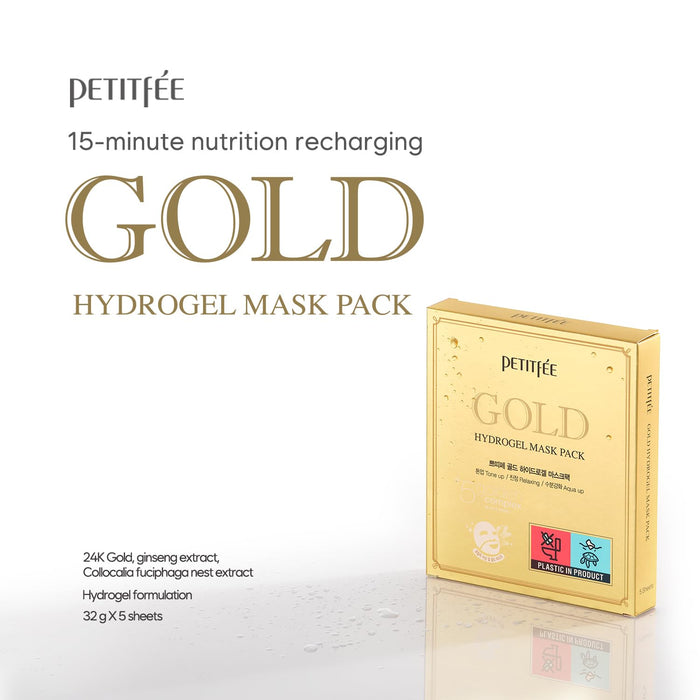 Petitfee Gold Hydrogel Mask Pack 5