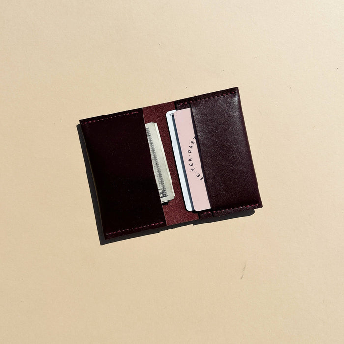 Plum Leather Wallet