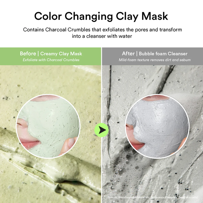 Abib Pore Clay Pack Cleanser Heartleaf Charcoal Foam Nudie Glow Australia