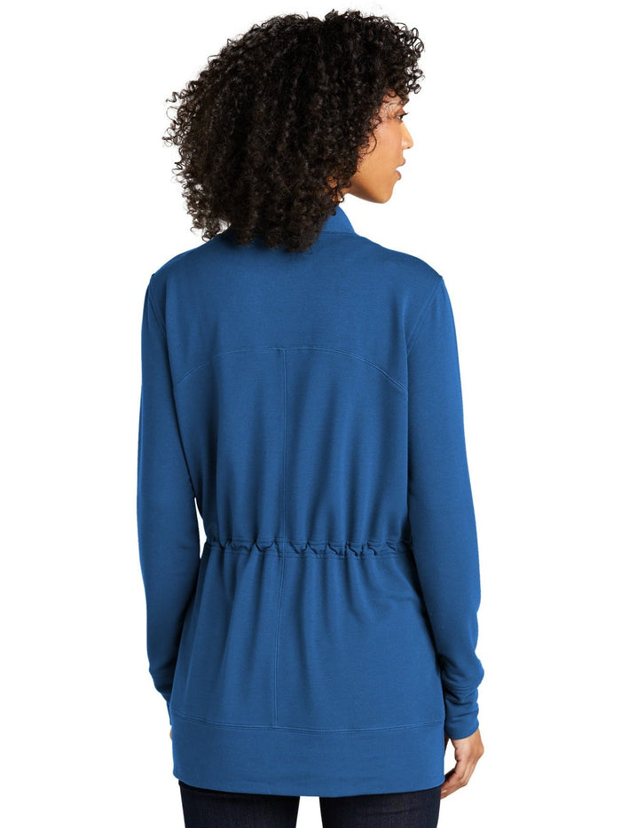 no-logo Port Authority Ladies Microterry Cardigan-Regular-Port Authority-Thread Logic