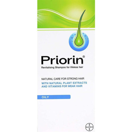 Priorin Revitalizing Shampoo with Plant Extracts & Vitamins for Oily Hair, 200ml - Makkah Pharmacy