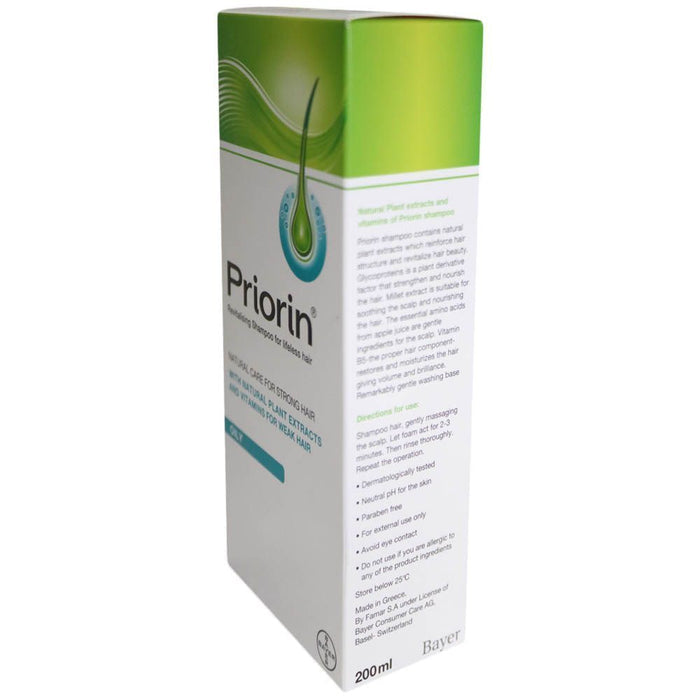 Priorin Revitalizing Shampoo with Plant Extracts & Vitamins for Oily Hair, 200ml - Makkah Pharmacy