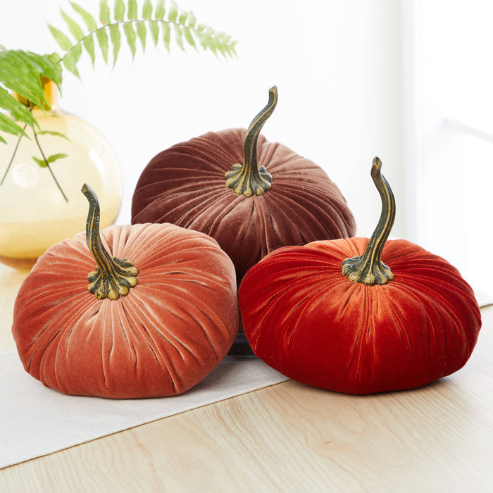 Pumpkin Extra Large Velvet, Fall Accent, Halloween, Tabletop