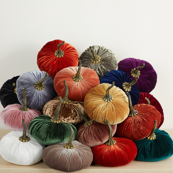 Pumpkin Extra Large Velvet, Fall Accent, Halloween, Tabletop