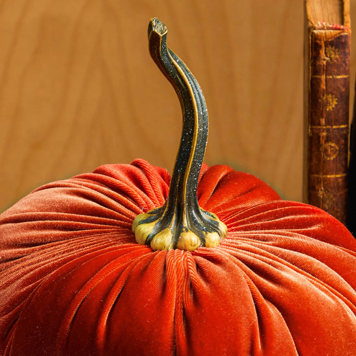 Pumpkin Extra Large Velvet, Fall Accent, Halloween, Tabletop