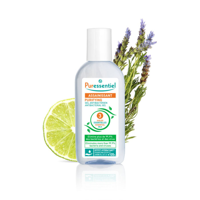 Puressentiel Purifying Gel Antibacterial with 3 Essential Oils 80ml Puressentiel