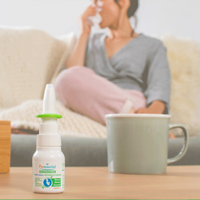 Puressentiel Respiratory Decongestant Nasal Spray, Natural Relief for Blocked Nose, Sinusitis & Allergies – 15ml Puressentiel