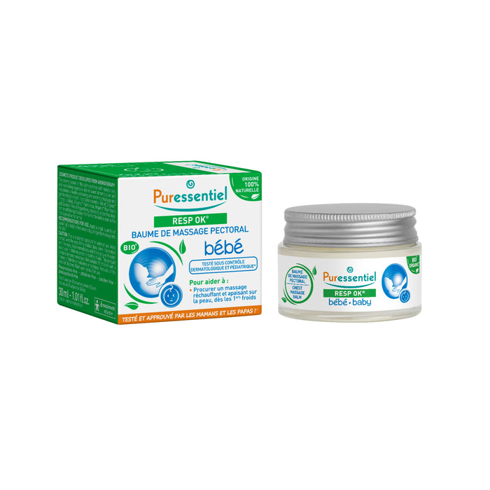 Puressentiel Respiratory RESP OK Pectoral Massage Balm Baby 30ml Puressentiel