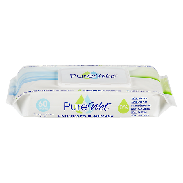 PureWet Biodegradable Pet Wipes
