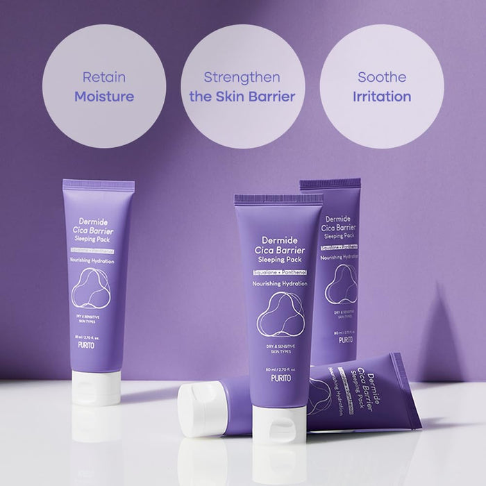Purito Dermide Cica Barrier Sleeping Pack 80ml / 2.7 fl. oz.