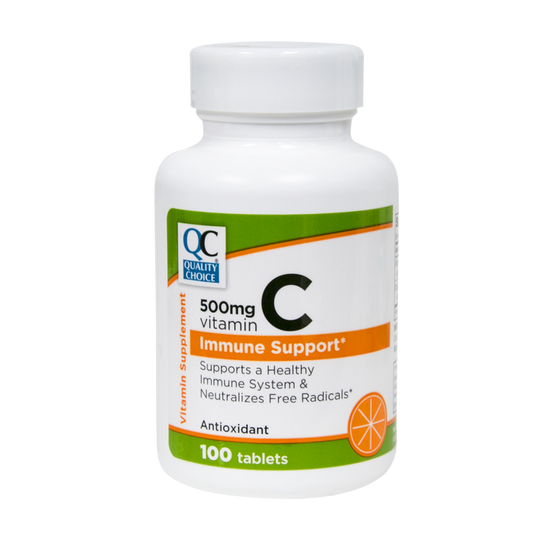 QC 500mg Vitamin C  Tablets 100's