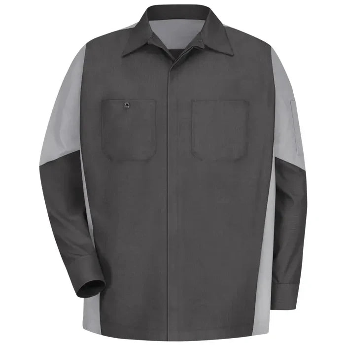 Red Kap® Men's Long Sleeve Two-Tone Crew Shirt - SY10