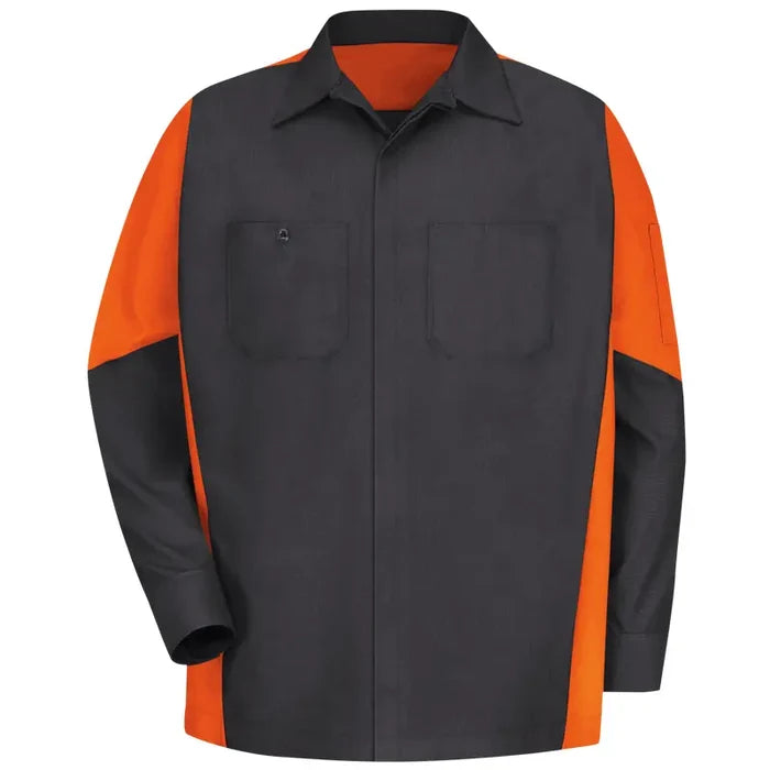 Red Kap® Men's Long Sleeve Two-Tone Crew Shirt - SY10