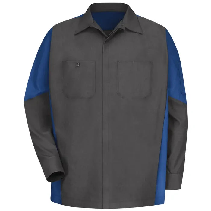 Red Kap® Men's Long Sleeve Two-Tone Crew Shirt - SY10