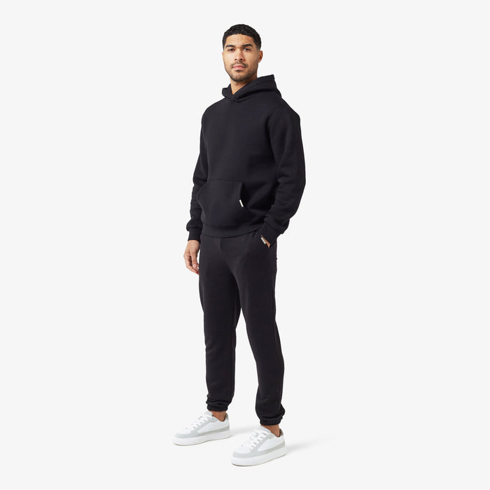 Relaxed Fit Cuffed Jogger | Black