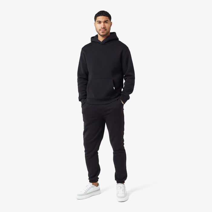 Relaxed Fit Cuffed Jogger | Black