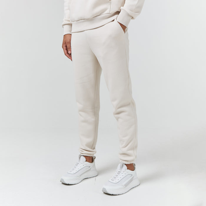 Men's  Light Stone Relaxed Fit Cuffed Jogger  Closure London  Front View