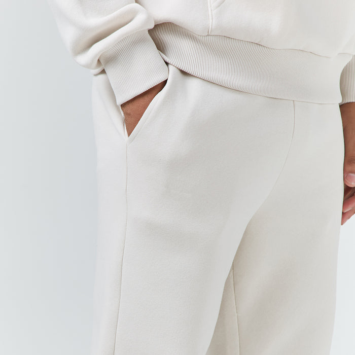 Relaxed Fit Cuffed Jogger | Light Stone
