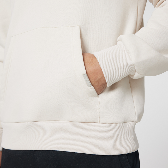 relaxed fit hoodie light stone