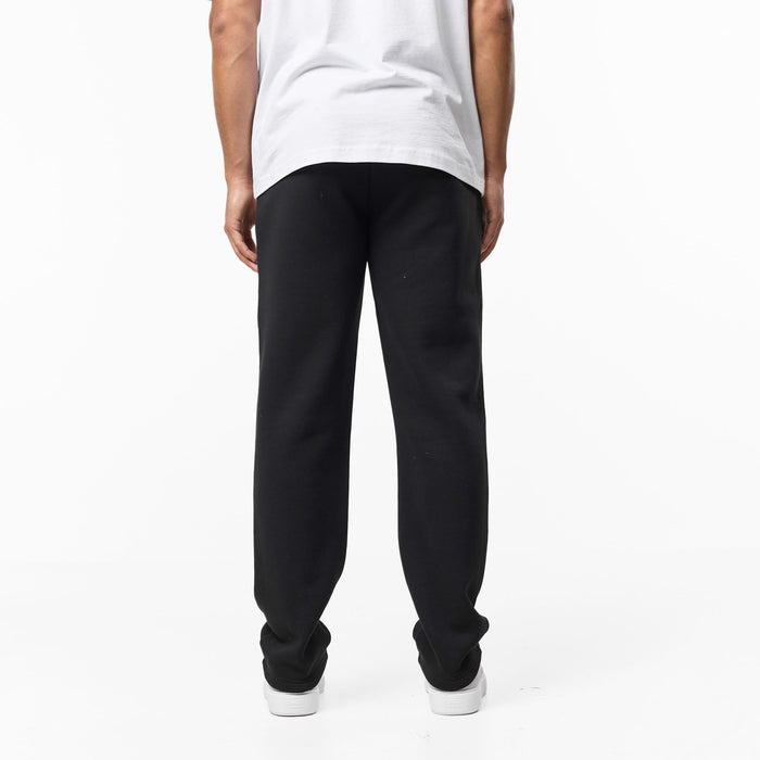 Relaxed Fit Open Hem Jogger | Black