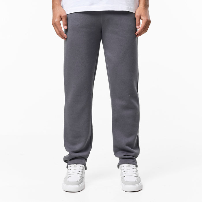 Relaxed Fit Open Hem Jogger | Dark Grey