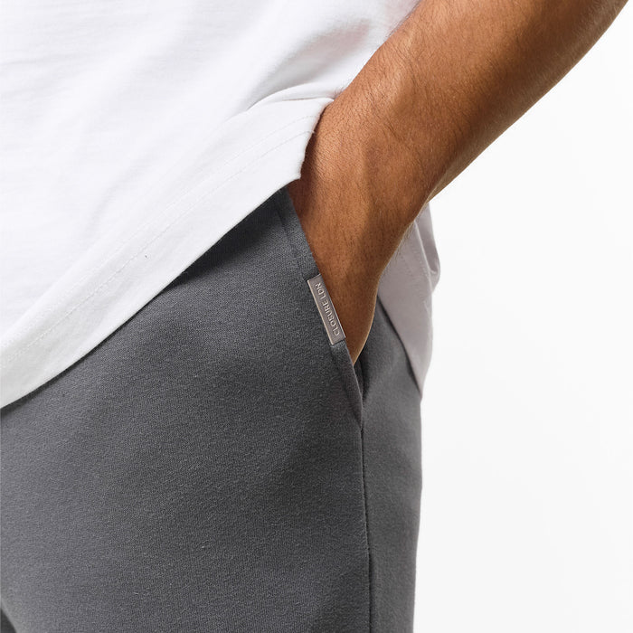 Relaxed Fit Open Hem Jogger | Dark Grey