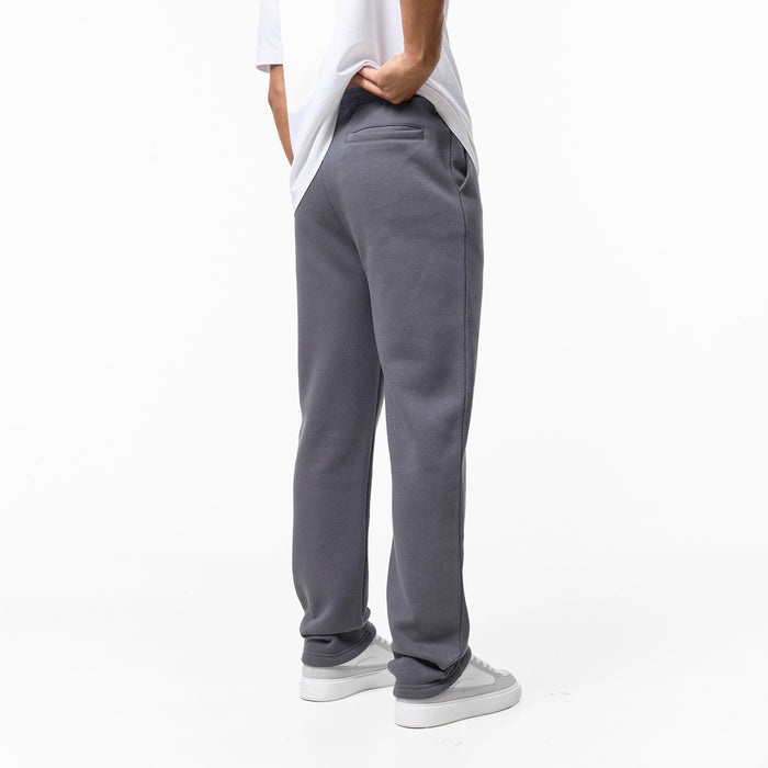 Relaxed Fit Open Hem Jogger | Dark Grey