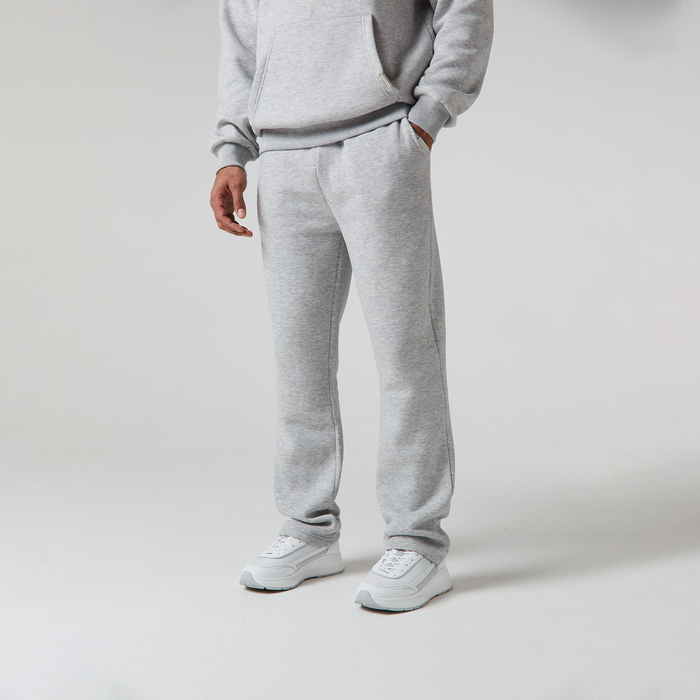 Relaxed Fit Open Hem Jogger | Grey Marl